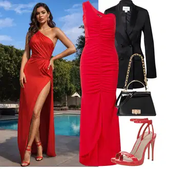 Outfit s Černá/Růžová/Tmavě modrá Smokingové sako/Dvojřadový Sako/Kožená bunda pro muže/Dlouhý Sako/Boyfriend Sako/Elegantní Sako/Kožená Pánská Bund Coast "Stylový vzhled na večírky"