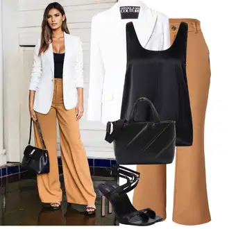 Outfit sa Crna Ured Za Torbu/Poslovna Torba/Torba za nošenje/Mala Torbica/Torbica/Torba Za Preko Ramena/Shopper torba/Muška torba Calvin Klein Jeans "Savršen za proljeće"