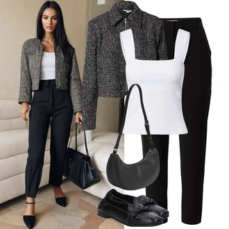 Ležérní outfity s Černá/Červená Nezařazené B.young "Stylový outfit na jaro"
