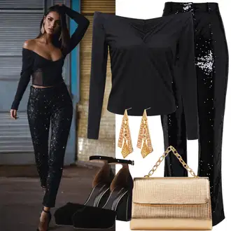 Outfity na Nový rok "Třpytivý Party Look"