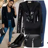 Western saka a blejzry outfity image