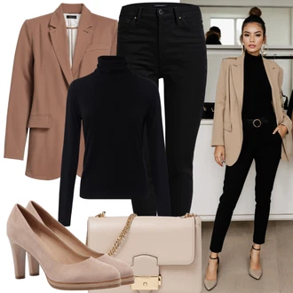 Long blazer outfits "Večerni Sproščen Videz"
