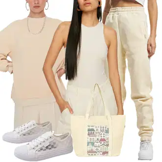 outfit mit Pončo & Kimono Pleteni ponč/Kardigan z okroglim izrezom/Kardigan s stoječim ovratnikom/Dizajn navijanja pletene jopa Trendyol "Vsakodnevni Outfit"
