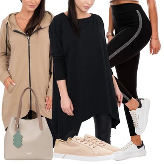 outfit mit Gym Pajkice/Pajkice z Visokim Pasom/Pajkice z Razporkom/Podložena Pajkica/Oblikovana Pajkica/Športna Pajkica/Športne hlače/Treggings edoti "Vsakodnevni Outfit"