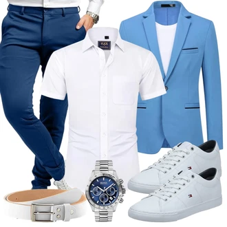 Business Outfits mit Grau Sneaker/Schuh Tommy Hilfiger "Business Outfit"