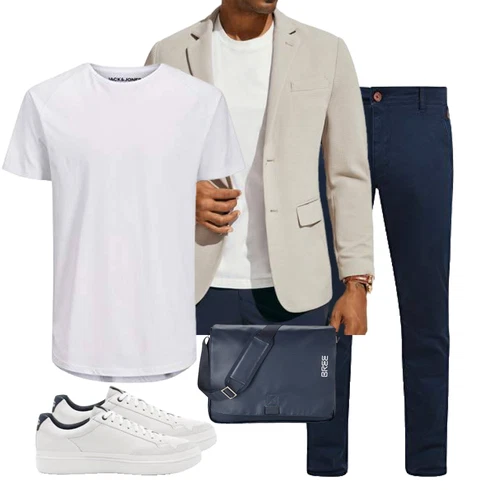 Blau Hose Blend kombinieren