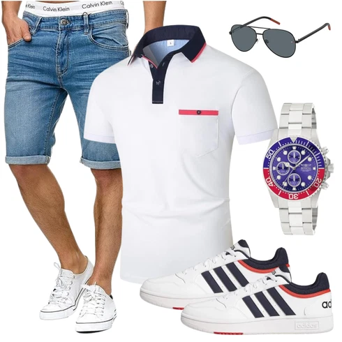 HellBlau/Blau Jeans Short/Bermuda/Kurze Hose Indicode kombinieren