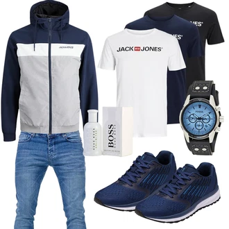 Frühlings Outfits Leichte mit Weiß Unkategorisiert Jack & Jones "Cool Outfit"