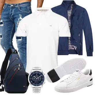 Sommer Outfits Leichte mit Dunkelblau/Blau Innenfutter Jacke/Jacke mit Seitlichem Reißverschluss/Windbreaker Jacke/Sportjacke/Frühlingsjacke/Sommerjacke/Nylonjacke/Bomberjacke/Leichte Jacke YOUTHUP, Unkategorisiert Puma "Cool Outfit"