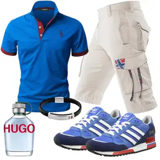 Sommer Outfits Leichte mit Khaki/Beige Cargo Short/Kurze Hose/Bermuda/Musselin Shorts Nebulus "Cooles Outfit"
