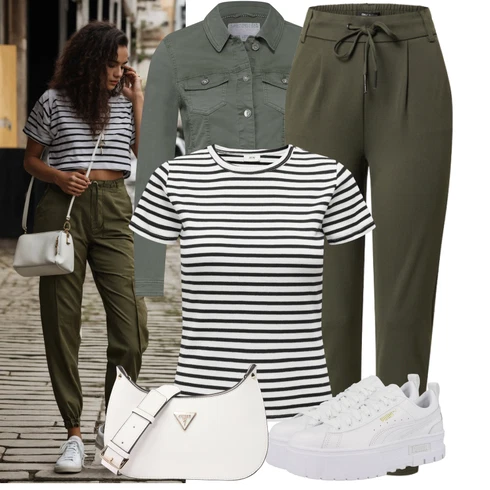 Kombinace Tmavě Zelená/Zelená/Khaki Dlouhá Kalhoty/Navlékací Kalhoty/Úzká Kalhoty/Sportovní kalhoty/Tréninková Kalhoty/Ležérní Kalhoty/Žerzejová Kalhoty/Jogger Kalhoty/Teplák Only