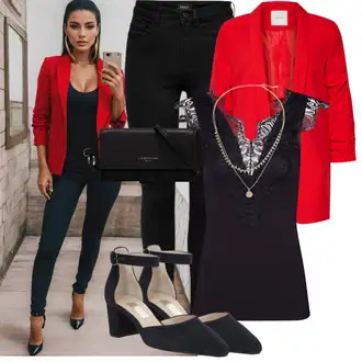 Outfit sa Crna/Tamnoplava Podstavljena Tajica/Tople Tajice/Neprozirna Tajica/Oblikovana Tajica/Sportska Tajica/Kožna Jakna/Tajice s Prorezom/Pletena Tajica/Pamučna Tajica Only "Outfit za odmor"