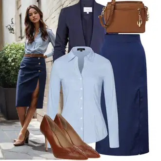 Casino Outfit s Světle modrá Halenka Slim Fit/Halenkové Body/Žehlení odolná blůza/Halenka s Dlouhým Rukávem/Businessová Halenka/Blůza s knoflíčkem More & More "Hezký outfit pro volný čas"Look: Chatky, Den matek, Škola, Zvláštní příležitosti, Biřmování, Opera, Bazén, Galavečer, Bar, Banka, Casino, Oktoberfest, 40. narozeniny