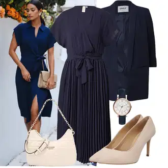 Outfit sa Zlatni Alat za satove/Remen za sat/Poklon set satova/Smartwatch za žene/Baterija sata/Kožna Narukvica/Ručni sat Fossil "Outfit za svaki dan"