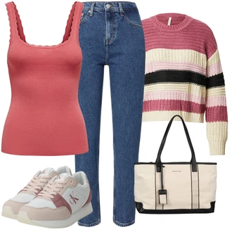 outfit mit Šport Tekaški čevelj Calvin Klein Jeans "Pomladanski Outfit"