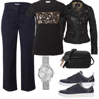 outfit mit Siva/Srebrna Verižna ura/Pametna ura/Baterija za uro/Darilni komplet ur/Orodje za uro/Zapestna ura michael kors "Pomladanski Outfit"