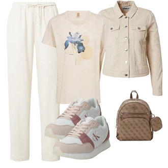 outfit mit Športni copat Tekaški čevelj Calvin Klein Jeans "Pomladanski Outfit"