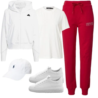 outfit mit Bela/Siva/Krem Superga Usnjene superge/Plato-Sneaker/Superge Nizka/Ozka Superga Kennel & Schmenger "Pomladanski Outfit"