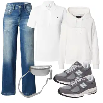 90. leta, Stil outfit mit Svetlo modra/Modra Formalna Srajca/Moška majica/Široke Kavbojke/Moška Usnjena Jakna/Široke Kavbojke/Culotte Kavbojke/Šiškata Kavbojka/Zimska jakna/Vintage kavbojke/Kavbojke z Razporkom Herrlicher "Pomladanski Outfit"Look: 70. leta, Stil, Stari denar