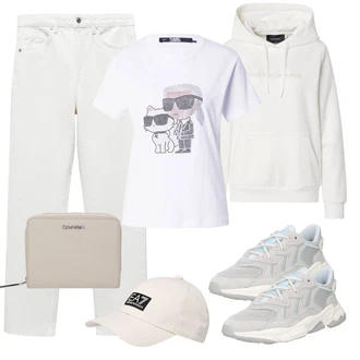 outfit mit Svetlo modra/Siva/Modra/Svetlo siva/Bela Športni copat Tekaški čevelj/Tekaški copat/Gimnastični čevelj/Fitnes copat/Fitnes copat/Teniški copat Adidas Originals "Pomladanski Outfit"