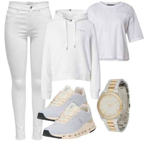 Kavbojke z kombinirajte z Siva/Krem/Bela/Srebrna Kavbojke Visokega Pasu/Oprijete Kavbojke/Capri Kavbojke/Gležnarke Kavbojke/Termodžinsi/Kavbojke z Razporkom/Push up Kavbojke/Raztegljive Kavbojke/7/8 Kavbojke Only, Armani Exchange, Siva/Bela/Krem Zimske kardigane/Podloženi pleteni jopiči/Pončo s kapuco/Kratke jopice/Pončo/Bombažne jopice/Trachten Jopice Tommy Hilfiger, Svetlo modra/Bela/Bež/Svetlo siva/Siva Tekaška obutev/Teniški copati/Tekaški copati/Gimnastični čevlji ON, Ure MICHAEL Michael Kors