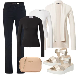 outfit mit Rjava/Črna/Bela weekday "Pomladanski Outfit"