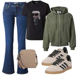 outfit mit Adidas Originals "Pomladanski Outfit"