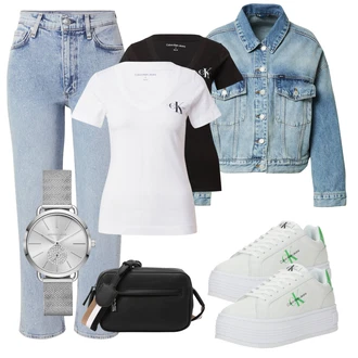 outfit mit Siva/Srebrna Verižna ura/Pametna ura/Baterija za uro/Darilni komplet ur/Orodje za uro/Zapestna ura michael kors "Pomladanski Outfit"