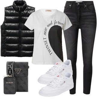 outfit mit Usnjena Jakna Calvin Klein Jeans "Pomladanski Outfit"