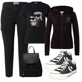 outfit mit Črna Armani Exchange "Pomladanski Outfit"