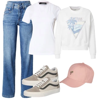 outfit mit Bež/Rjava Superga Skate Obutev/Superge Nizka/Ozka Superga/Platnena Superga/Vintage Superga/Usnjene superge Vans "Pomladanski Outfit"