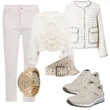 Mango Obrezana majica outfiti za dame image