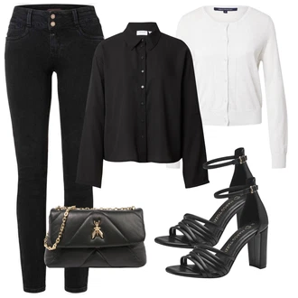 outfit mit Črna Bluza Vila "Pomladanski Outfit"