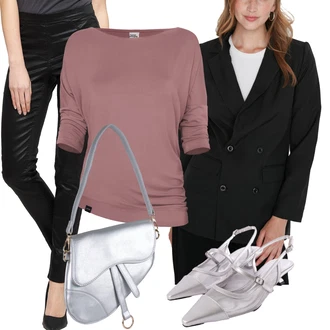 outfit mit Roza/Škrlatna/Rjava Majica/Klasična Dolžina/3/4 majica/Dolga srajca/Funkcijska Majica woox "Poslovna oblačila"