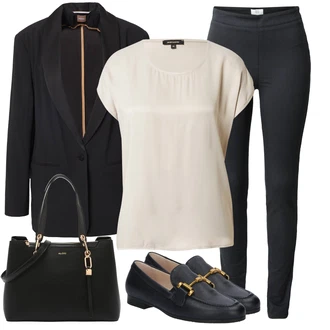 outfit mit Črna/Rjava Boyfriend Blejzer/Oversize Blazer/Usnjena jakna za moške/Usnjen Moški Jopič/Eleganten Blazer Boss "Poslovna oblačila"