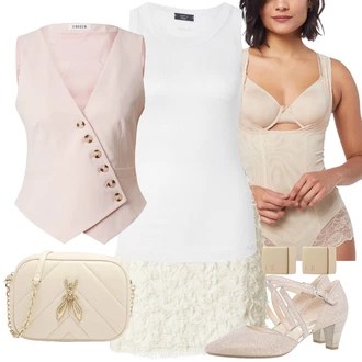 outfit mit Rjava/Bež/Zelena/Zlati Poročni čevelj raven/Women's Cloth shoes/Obhajilni čevelj/Črpalka z Nizko Petom/Čevelj Mary Jane/Sandal z bleščicami/Balerinka s Paščkom/Čevelj s trakom Gabor "Poslovna oblačila"