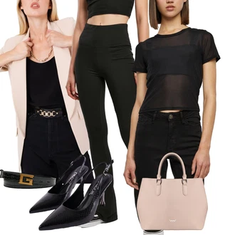 outfit mit Rumena/Siva/Črna/Rdeča Ženski Pas brez Zaponke/Usnjeni Pas/Klasični Pasovi Guess "Poslovna oblačila"