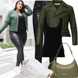 Leather leggings outfits Usnjene Hlače za dame image