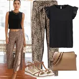 Černé Halenky a Tuniky s Knoflíky Móda Pro Plnoštíhlé Outfity image