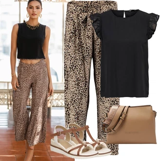 Čtvrtinový rukáv Zapínání na knoflíky Outfit s Černá Halenka Móda Pro Plnoštíhlou/Halenka a Tunika Tunika/Tričko & Top Móda Pro Plnoštíhlé Only "Outfit na léto"