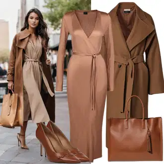 Elegantní outfity Matriční úřad s Černá/Hnědá/Bílá Lodička s vysokým nártem/Bota Na Podpatku/Pohodlná lodička/Lodička na Vysokém Podpatku/Vintage Lodička/Business Bota Raid "Slavnostní styl s dlouhými šaty a kabátem"Look: Bar, Divadlo, Matriční úřad, 70. narozeniny, 60. narozeniny, 30. narozeniny, 18. narozeniny