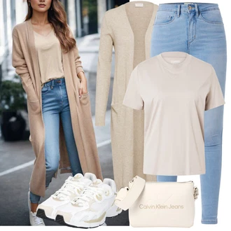 Outfity pro léto Streetwear s Krémová/Bílá/Béžová Běžecká bota/Běžecká bota/Bota na fitness/Volejbalová bota/Gymnastická bota/Tréninková bota/Bota na zumbu/Tenisová bota Adidas Originals "Letní Outfity"Look: Blokování barev, Unisex, Estetika, Ležérní, Trendový, Sportovní, Streetwear