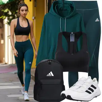 outfit mit Črna Nedrček brez spodnjic/Visoka podpora/Top za oblikovanje & Obleka/Modrček minimizer/Ženski športni korzetni modrček/Spodnje perilo z nedrčkom ROUGH RADICAL "Športna oprava za sprehod"