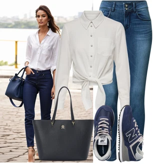 S Mašlí Outfit s Šedá/Khaki/Bílá/Béžová/Krémová Zavazovací Halenka/Halenka S Mašlí/Halenkové Body Only "Praktický vzhled"