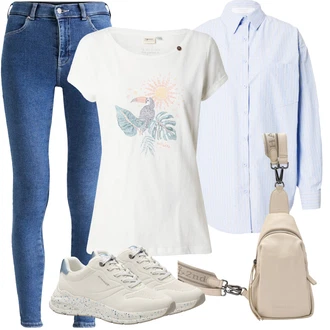 70tá léta Outfit s Modrá/Světle modrá Kožená bunda/Džíny s Rozparkem/High Waist Džínové Kalhoty/Navlékací džíny/Push up Džín/Termální Džíny/Zimní bunda/Kožené Boty Dr. Denim "Outfit na léto"Look: 70tá léta, 90tá léta, Klasické, Cool, Krásný, Skromné