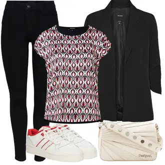 Običan Outfit sa Crna Treggings/Traper Tajice/Skinny Hlače/Pletena Tajica/Kožna Jakna/Tajice visokog Struka/Jeggings/Tajice s Prorezom/Samtaste Tajice Pieces "Outfit za odmor"Look: Boja, Vanjski, Besprijekorno, Običan, cool, Old Money, Stil, Rap