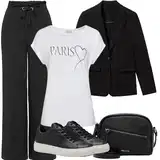 Outfiti s Crnim Kratkim Vunenim Sakoima image