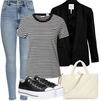 S Třásně Outfit s Černá Elegantní Sako/Oversize Sako/Kožená Pánská Bund/Smokingové sako/Kožená bunda pro muže/Boyfriend Sako Object "Letní vzhled pro módní ženy"