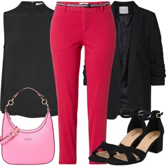 S Mokrým Vzhledem Outfit s Černá Halenka Bezrukávní blůza/Halenka s Trychtýřovým Límcem/Halenka se Stojatým Límcem Edited "Outfit na léto"Look: Rad, Styl, Emo, Kancelář, Old Money, Příliš oblečený, Nadrozměrné, Techno, S Mokrým Vzhledem