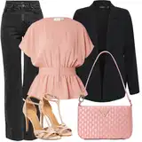 Crne Only Traperice Širokih Nogavica Outfit image